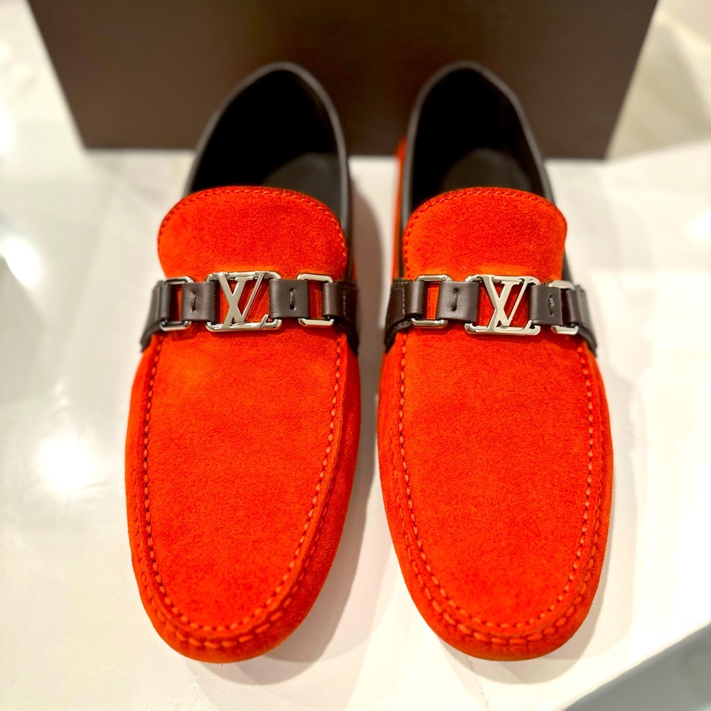 Louis Vuitton Men’s Loafers in RED size 8.5 LV size 8.5